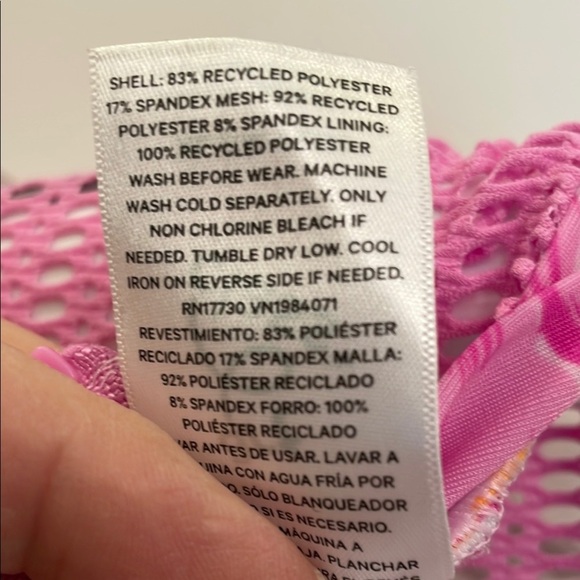 Art Class Pink and Green One Piece Swimwear EC XL 14 - Picture 11 of 15